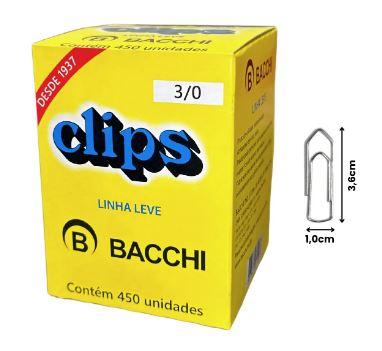 CLIPS BACCHI 3/0 450 Und